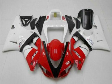 1998-1999 Yamaha YZF R1 Motorcycle Fairings - White Red Black