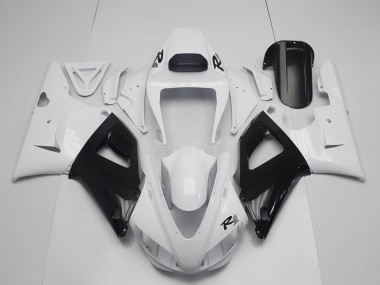 1998-1999 Yamaha YZF R1 Motorcycle Fairings - Pearl White Black