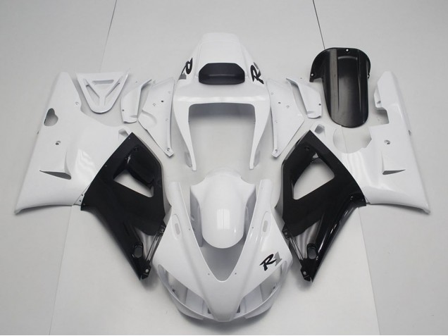 1998-1999 Yamaha YZF R1 Motorcycle Fairings - Pearl White Black