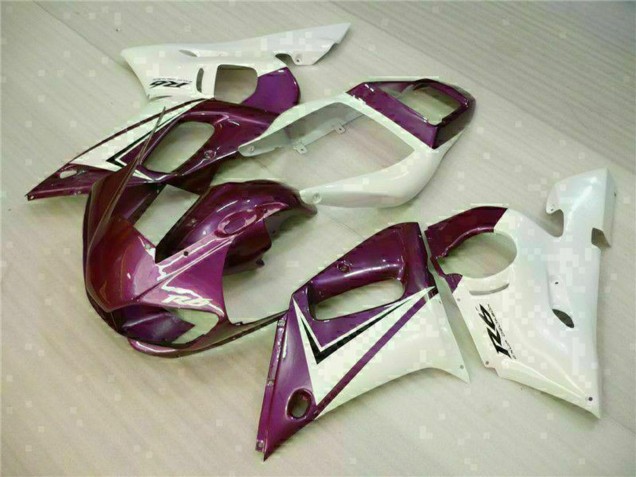 1998-2002 Yamaha YZF R6 Motorcycle Fairings - White Purple