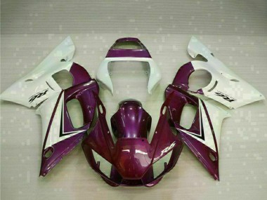 1998-2002 Yamaha YZF R6 Motorcycle Fairings - White Purple