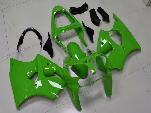 2000-2002 Kawasaki ZX6R Motorcycle Fairings - Green Black