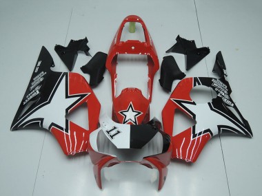 2002-2003 Honda CBR900RR 954 Motorcycle Fairings - Black Red Star