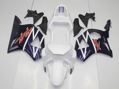 2002-2003 Honda CBR900RR 954 Motorcycle Fairings - Dark Blue White