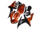 2002-2003 Yamaha YZF R1 Motorcycle Fairings - Orange Matte Black