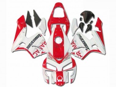 2003-2004 Honda CBR600RR Motorcycle Fairings - White Red Pramac Bridgestone