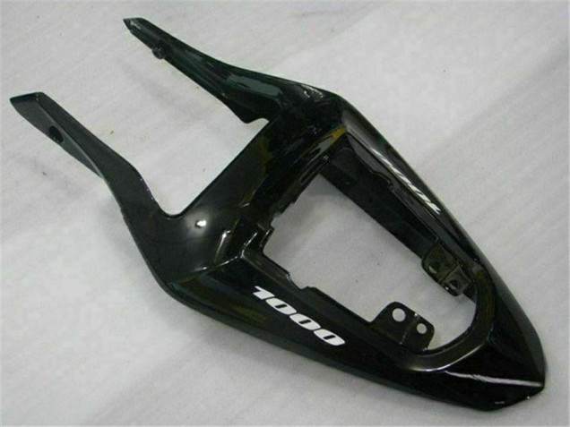 2003-2004 Suzuki GSXR 1000 Motorcycle Fairings - Glossy Black Gold Flame