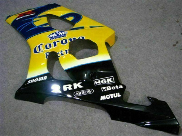 2003-2004 Suzuki GSXR 1000 Motorcycle Fairings - Yellow Blue White Red Corona Motul