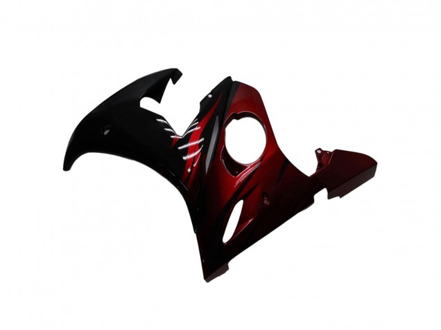 2003-2004 Yamaha YZF R6 Motorcycle Fairing Kits - Glossy Black Red