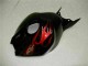 2004-2005 Honda CBR1000RR Motorcycle Fairings - Glossy Black Red Flame
