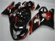 2004-2005 Suzuki GSXR 600/750 Motorcycle Fairings - Glossy Black Red Stripe