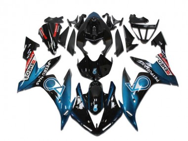 2004-2006 Yamaha YZF R1 Motorcycle Fairings - Teal Blue Glossy Black Red Petronas ENEOS