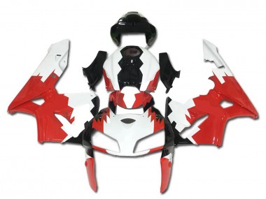 2005-2006 Honda CBR600RR Bike Fairings - White Red Black