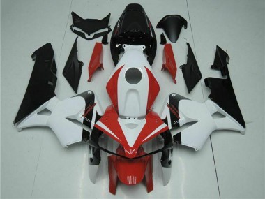 2005-2006 Honda CBR600RR Motorcycle Fairing Kits - White Red Black