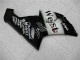 2005-2006 Kawasaki ZX6R Motorcycle Fairings - Glossy Black White West