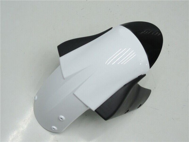 2005-2006 Kawasaki ZX6R Motorcycle Fairings - White Glossy Black