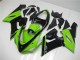 2005-2006 Kawasaki ZX6R Motorcycle Fairing - Green Glossy Black