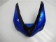2005-2006 Kawasaki ZX6R Motorcycle Fairing Kits - Blue Glossy Black