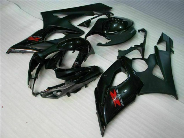 2005-2006 Suzuki GSXR 1000 Motorcycle Fairing - Glossy Black Matte Black Red