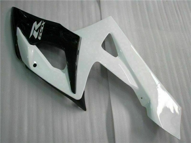 2005-2006 Suzuki GSXR 1000 Motorcycle Fairings - White Glossy Black