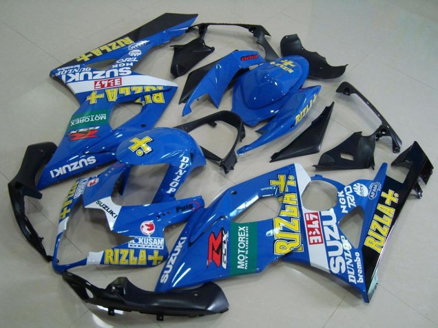 2005-2006 Suzuki GSXR 1000 Motorcycle Fairings - Blue Yellow Red Green Black Rizla