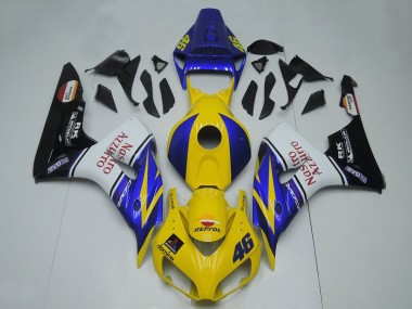 2006-2007 Honda CBR1000RR Motorcycle Fairings - Blue Yellow White Glossy Black Red Nastro Azzurro