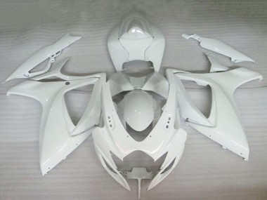 2006-2007 Suzuki GSXR 600/750 Motorcycle Fairings - Pearl White