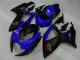 2006-2007 Suzuki GSXR 600/750 Motorcycle Fairings - Blue Matte Black Red
