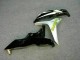 2007-2008 Honda CBR600RR Motorcycle Fairing - White Green Glossy Black Hannspree