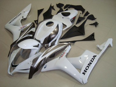 2007-2008 Honda CBR600RR Motorcycle Fairings - White Silver