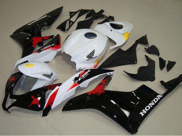 2007-2008 Honda CBR600RR Motorcycle Fairings - White Yellow Red Glossy Black