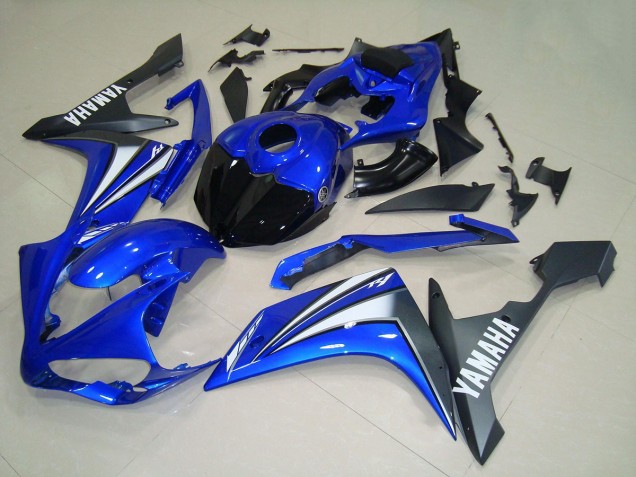 2007-2008 Yamaha YZF R1 Motorcycle Fairings - Blue White Black