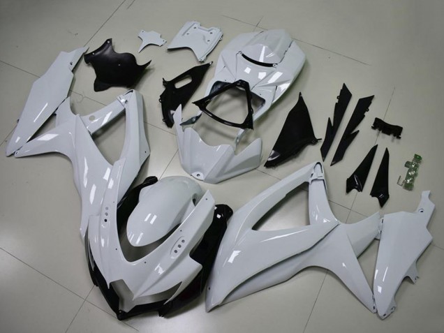 2008-2010 Suzuki GSXR 600/750 Motorcycle Fairings - Glossy White