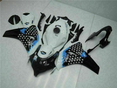 2008-2011 Honda CBR1000RR Motorcycle Fairing - White Blue Glossy Black