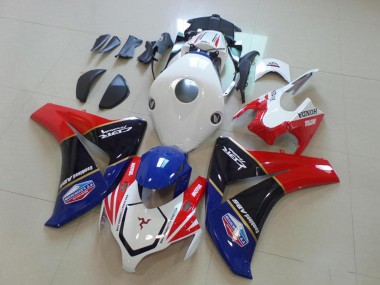 2008-2011 Honda CBR1000RR Motorcycle Fairings - White Red Blue Glossy Black TT Legends