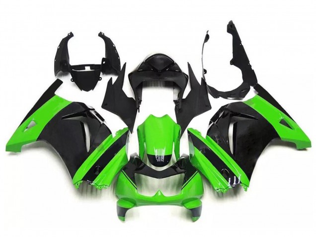 2008-2012 Kawasaki EX250 Motorcycle Fairing - Green Black