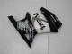 2008-2012 Kawasaki EX250 Motorcycle Fairings - Glossy Black White West