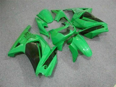 2008-2012 Kawasaki EX250 Motorcycle Fairings - Green Black