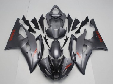 2008-2016 Yamaha YZF R6 Motorcycle Fairing - Grey Red Decals