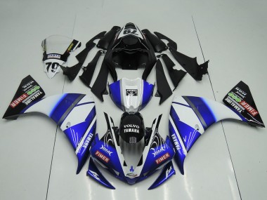 2009-2011 Yamaha YZF R1 Motorcycle Fairings - White Blue Black Sterilgarda