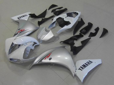 2009-2011 Yamaha YZF R1 Motorcycle Fairings - White Silver