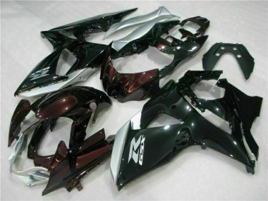 2009-2016 Suzuki GSXR 1000 Motorcycle Fairings - Glossy Black Silver White