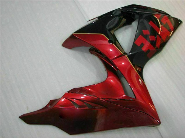 2009-2016 Suzuki GSXR 1000 Motorcycle Fairings - Red Glossy Black