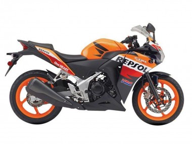 2011-2015 Honda CBR250RR Motorcycle Fairings - Orange White Red Glossy Black Repsol HRC