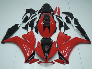 2012-2016 Honda CBR1000RR Motorcycle Fairings - Red Black with No Decals