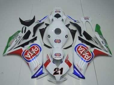 2012-2016 Honda CBR1000RR Motorcycle Fairings - White Red Blue Green Pata 21