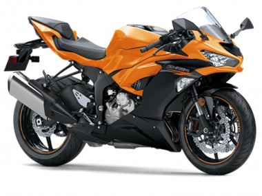 2019-2022 Kawasaki ZX6R Motorcycle Fairings - Orange Black