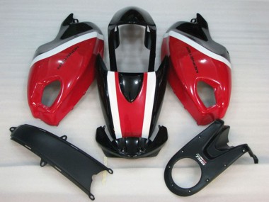 2008-2012 Ducati Monster 696 Motorcycle Fairing Kits - White Red Glossy Black