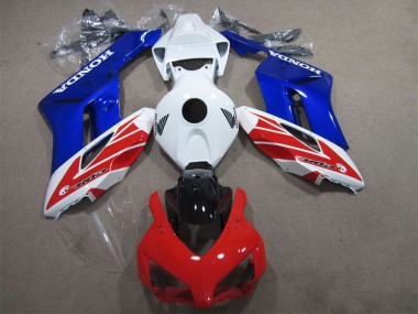 2004-2005 Honda CBR1000RR Bike Fairings - White Red Blue