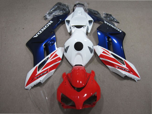 2004-2005 Honda CBR1000RR Motorcycle Fairing Kits - White Red Blue